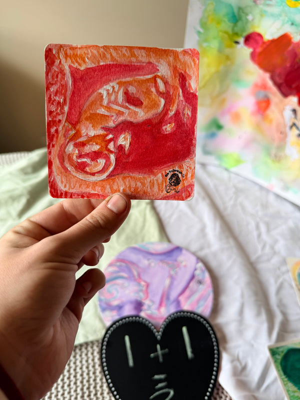 Mini Custom Watercolour Ultrasound Paintings