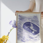 XL A2 Custom Watercolour Ultrasound Painting