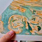 Custom Watercolour Ultrasound Painting