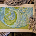 Custom Watercolour Ultrasound Painting