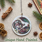 Hand-Painted Baby Ultrasound Christmas Ornament