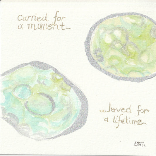 20x20cm Custom Watercolour IVF Embryo Painting
