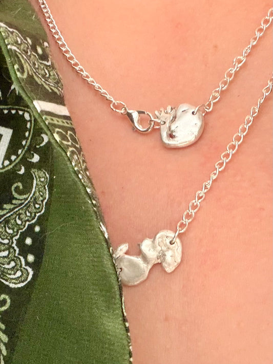 Custom Ultrasound Pendant in 999 Fine Silver