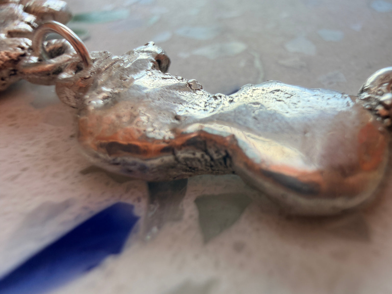 A scan being painted by hand in watercolour