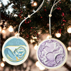 hand painted christmas ornaments ultrasound and embryo