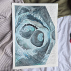 Personalised watercolour ultrasound painting and baby keepsake gift — Tiny Beginnings Co. Australia